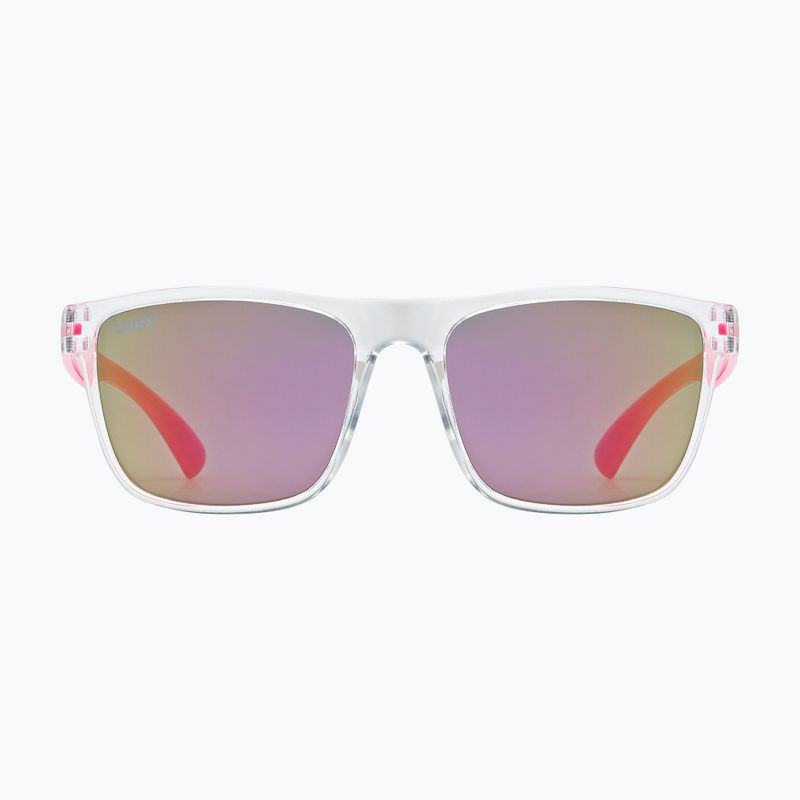 Okulary przeciwsłoneczne dziecięce UVEX Rookie Jr clear pink/mirror pink 2