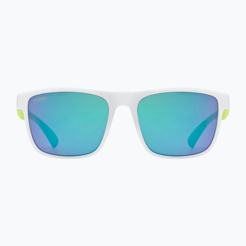Okulary przeciwsłoneczne dziecięce UVEX Rookie Jr white lime m./mirror green 3