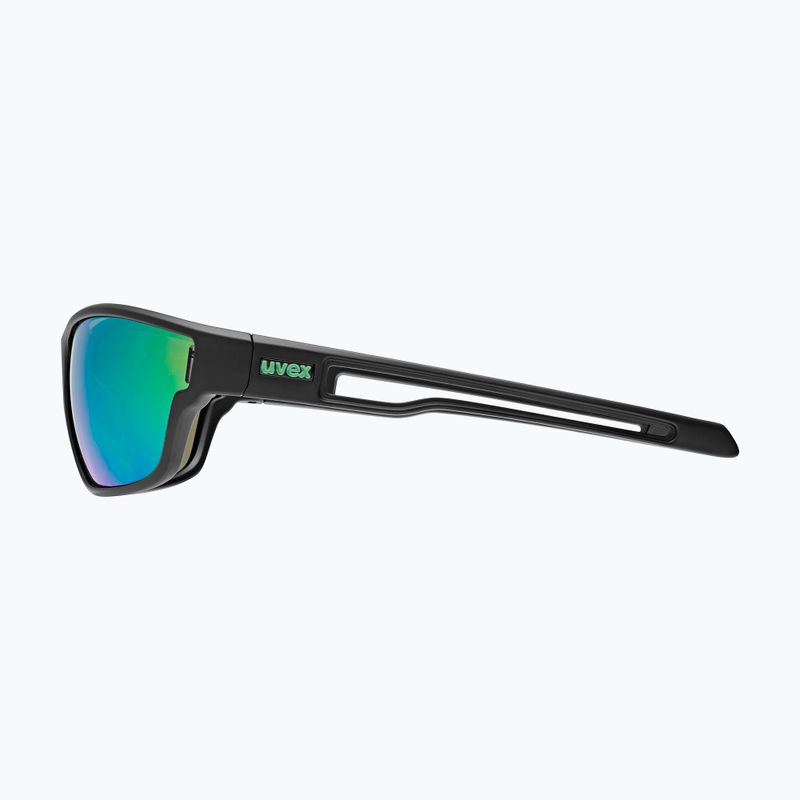 Okulary przeciwsłoneczne UVEX Sportstyle 806 black matt/mirror green 2