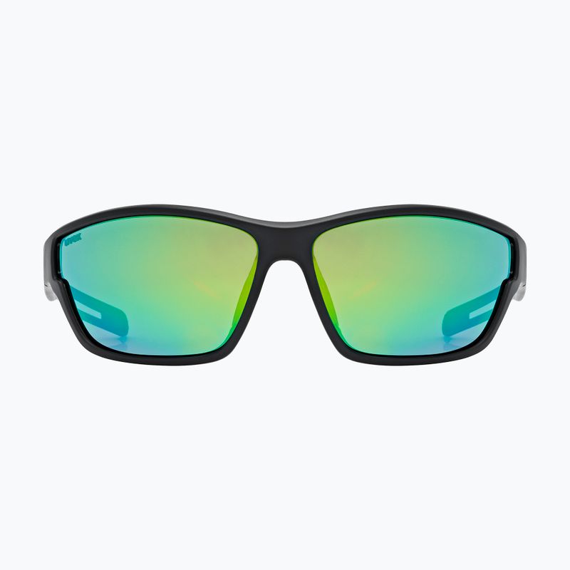 Okulary przeciwsłoneczne UVEX Sportstyle 806 black matt/mirror green 3