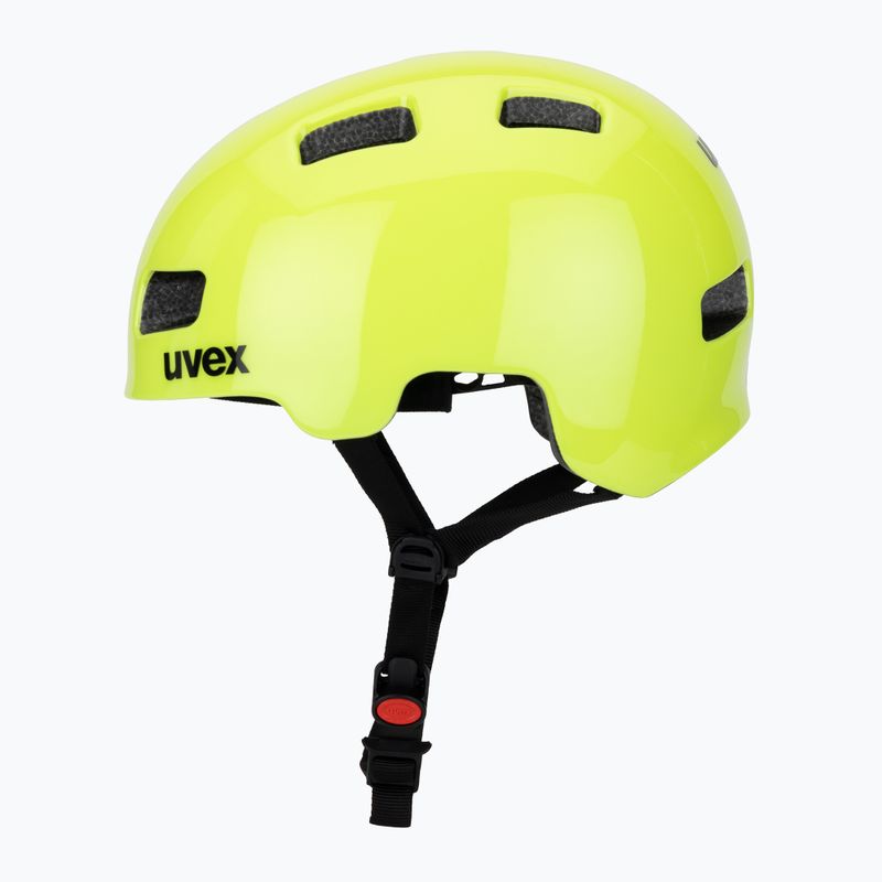 Kask rowerowy dziecięcy UVEX HLMT 4 neon yellow 3