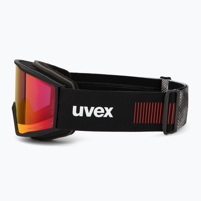 Gogle narciarskie UVEX Blast CV black matt/mirror red 4