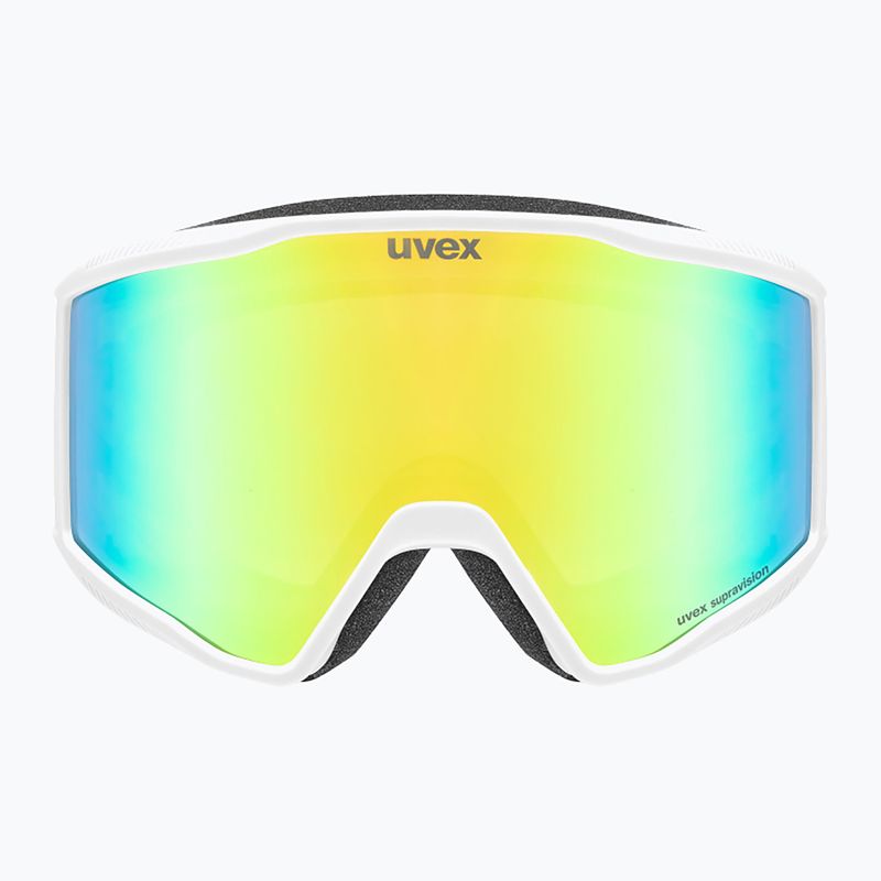 Gogle narciarskie UVEX Blast FM S2 white matt/mirror green 2
