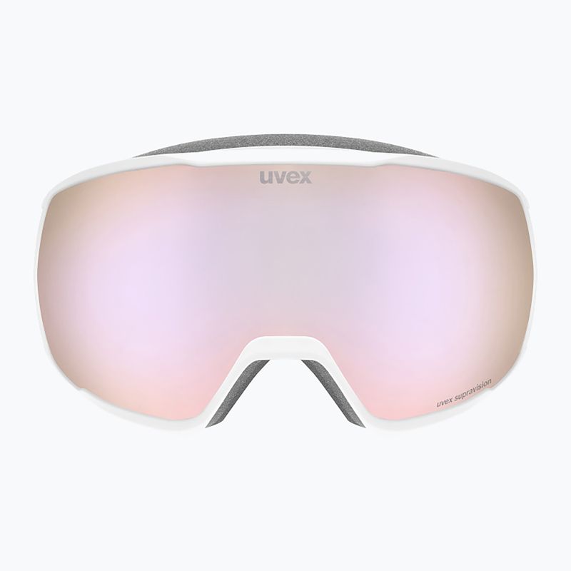 Gogle narciarskie UVEX Victorious FM S1 white matt/mirror rose 2