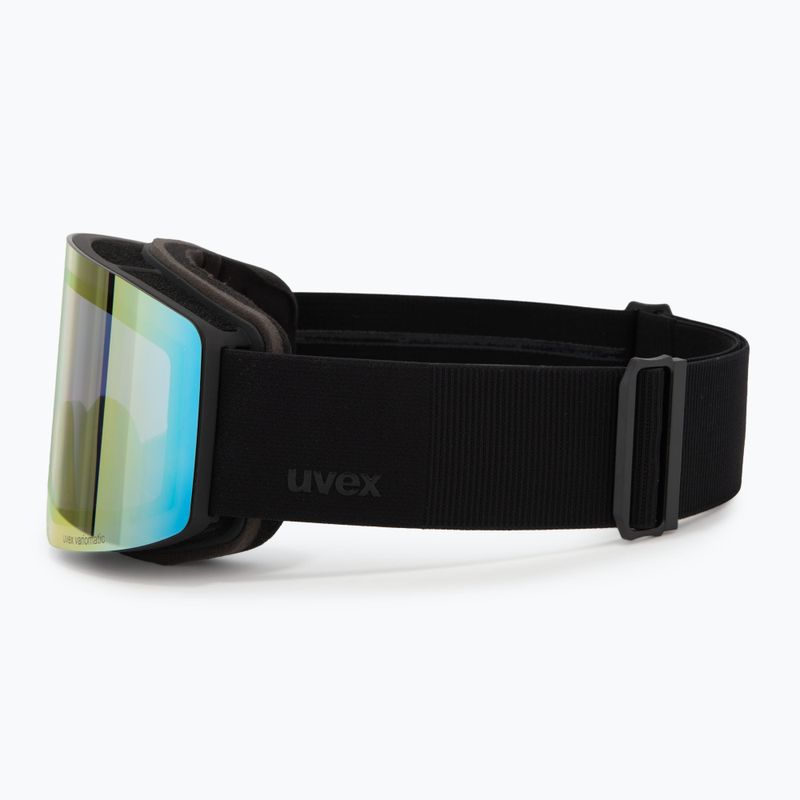 Gogle narciarskie UVEX Provoqe V black matt/vario rainbow mirror 4