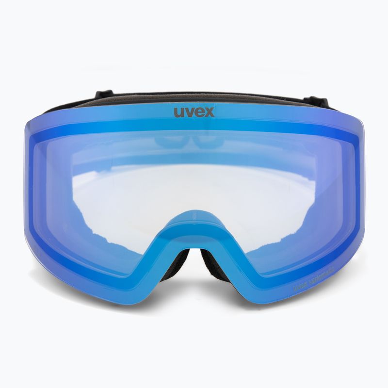 Gogle narciarskie UVEX Provoqe V black matt/vario blue mirror 2