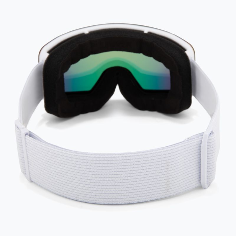 Gogle narciarskie dziecięce UVEX Pwdr FM white matt/mirror rainbow/green/clear 3