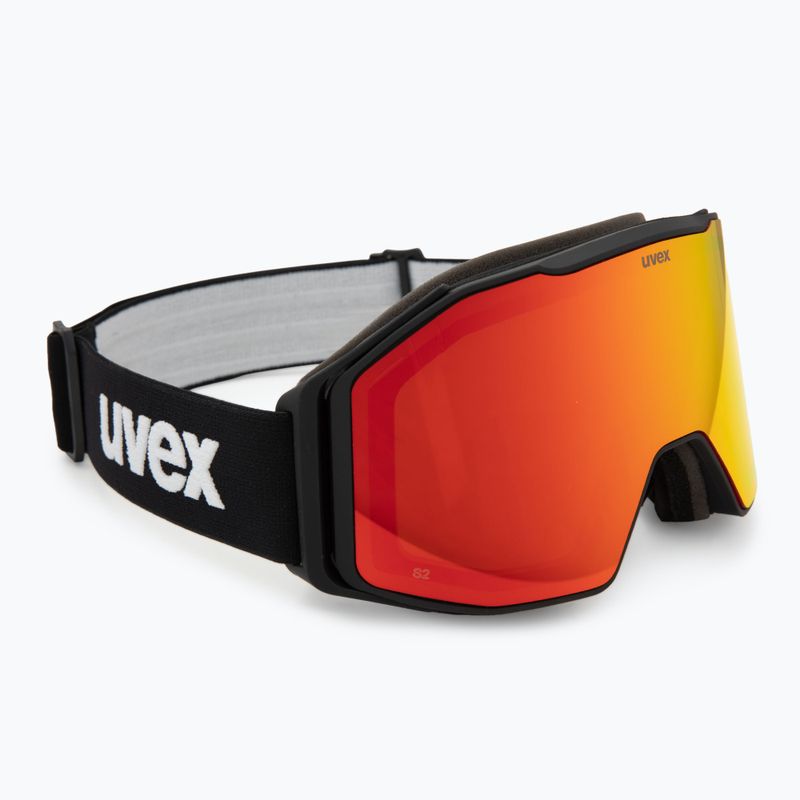 Gogle narciarskie UVEX Gravity FM black matt/mirror red/orange/clear