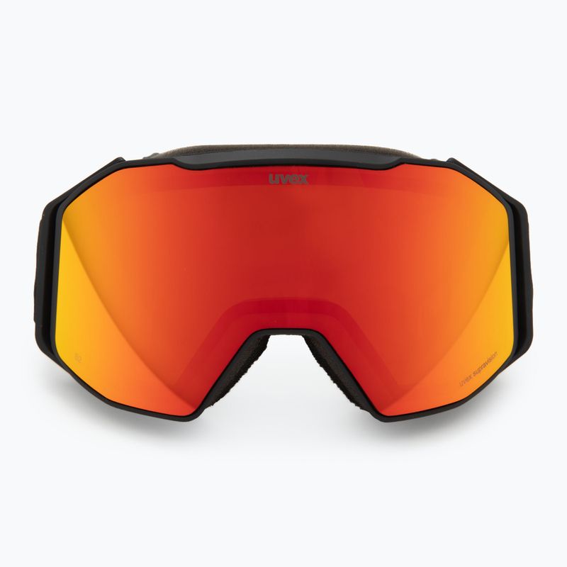 Gogle narciarskie UVEX Gravity FM black matt/mirror red/orange/clear 2