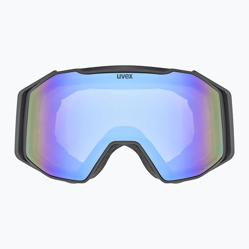 Gogle narciarskie UVEX Gravity FM S2 black matt/mirror blue 2