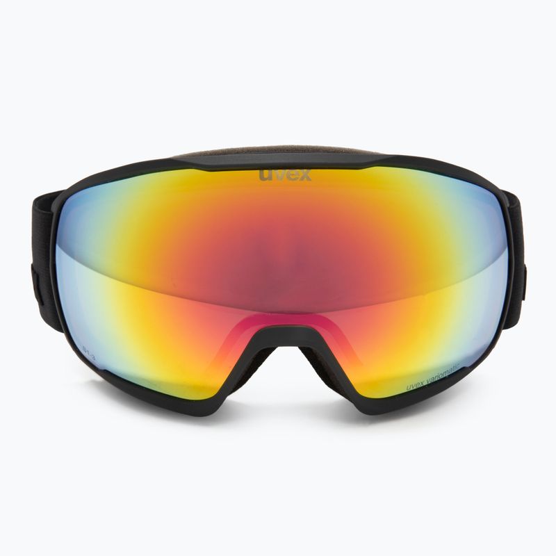 Gogle narciarskie UVEX Victorious V black matt/vario rainbow mirror 2