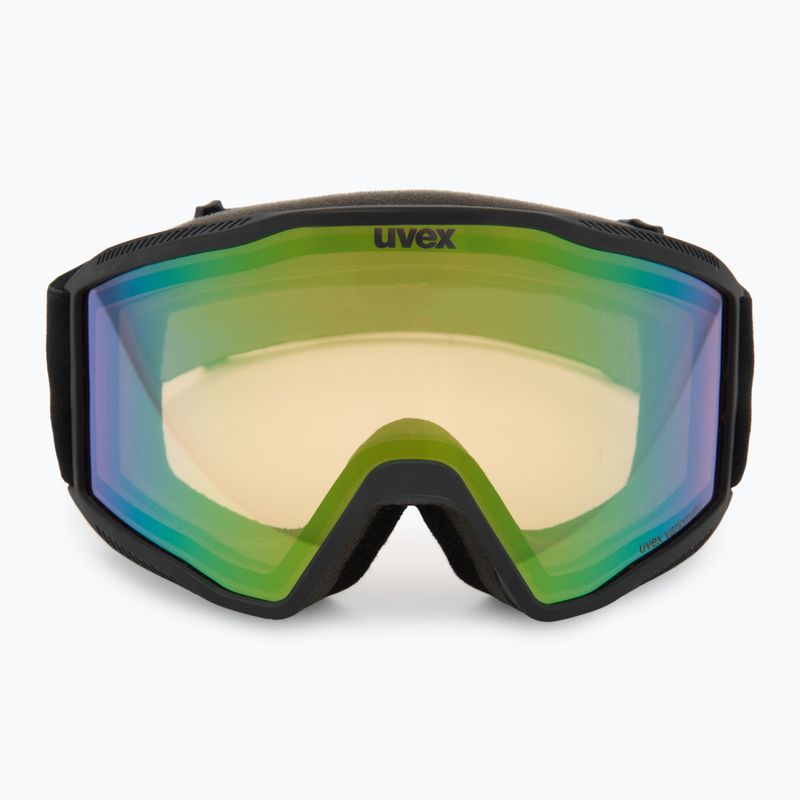 Gogle narciarskie Uvex Blast V black matt/vario green mirror 2