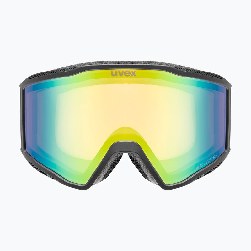 Gogle narciarskie Uvex Blast V black matt/vario green mirror 6