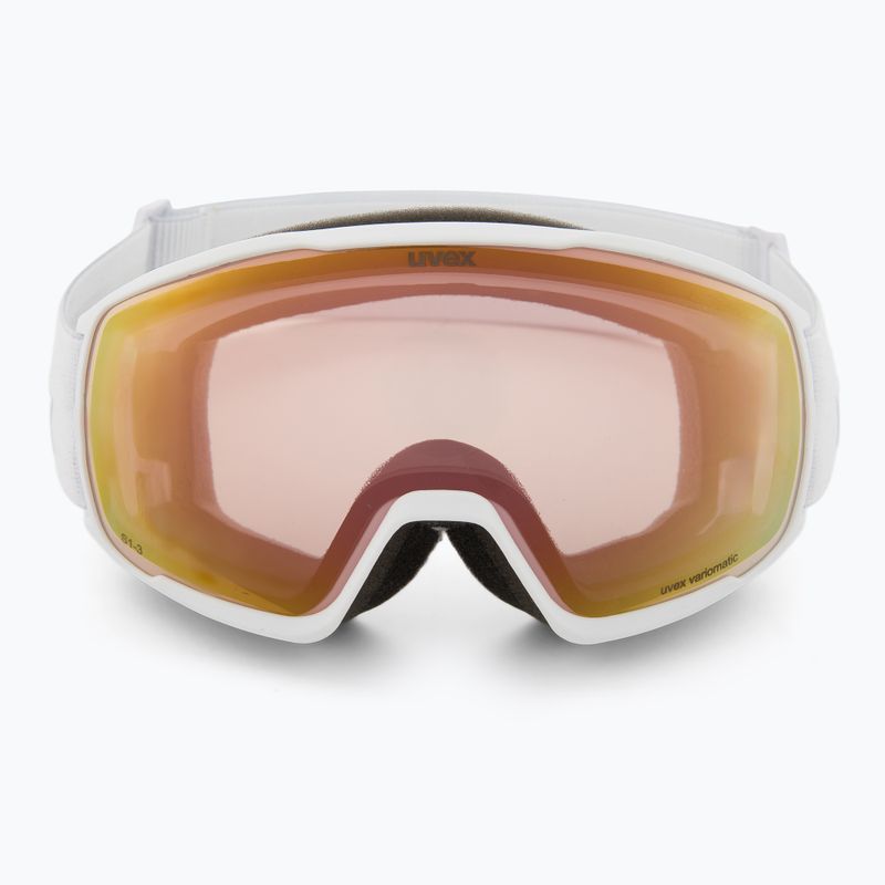 Gogle narciarskie UVEX Victorious S V white matt/vario rose mirror 2