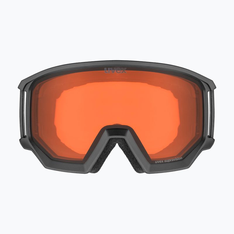 Gogle narciarskie UVEX Athletic LGL black matt/orange/clear 2