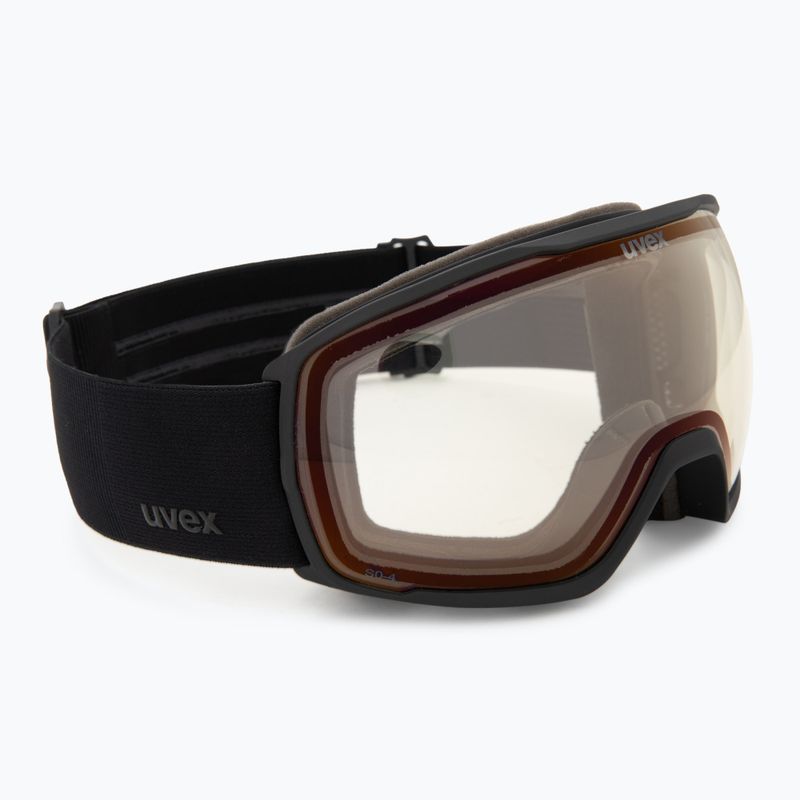 Gogle narciarskie UVEX Victorious Pro V black matt/vario red mirror