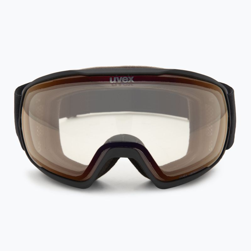 Gogle narciarskie UVEX Victorious Pro V black matt/vario red mirror 2