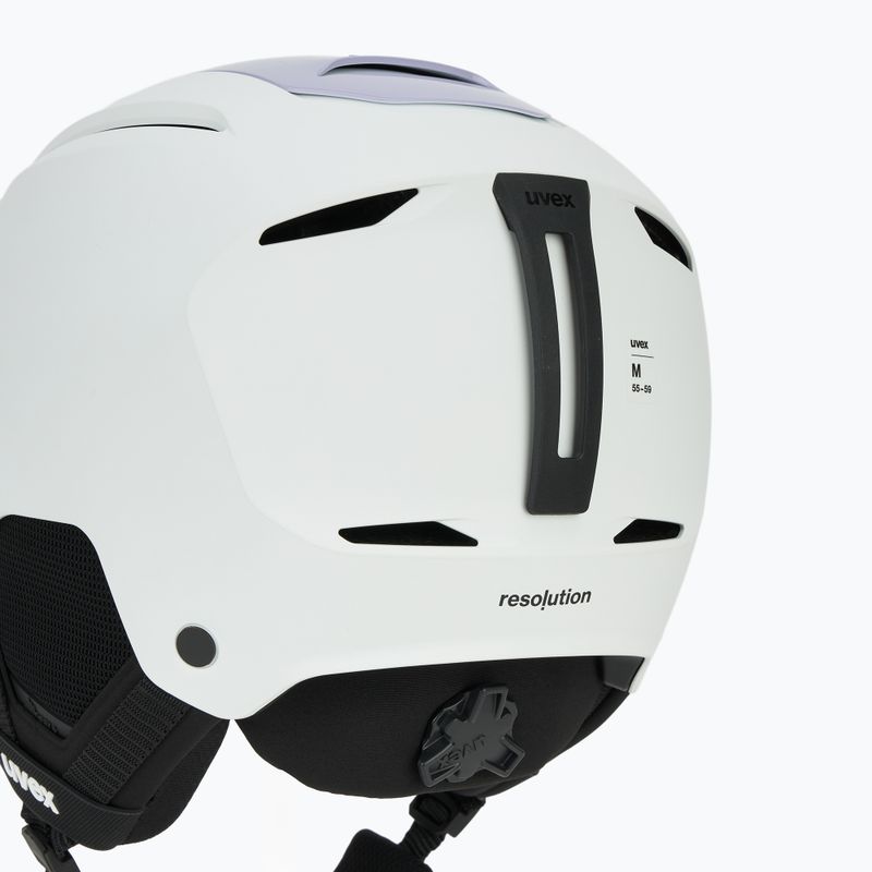 Kask narciarski UVEX Resolution white/cool lavender grad matt 8