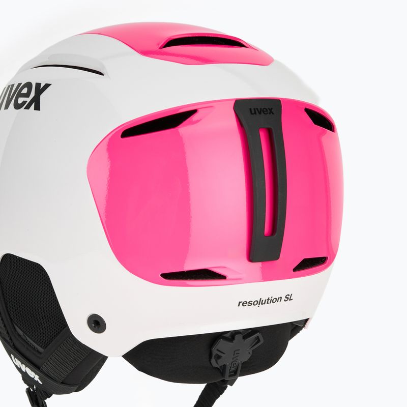 Kask narciarski UVEX Resolution SL white/pink 8
