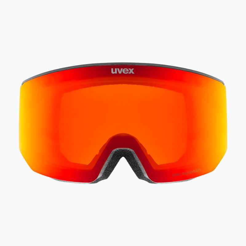 Gogle narciarskie UVEX Lace Attract FM black matt/mirror red 8