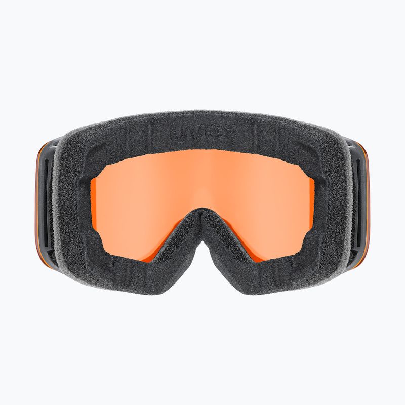 Gogle narciarskie dziecięce UVEX Pwdr LG Jr black matt/orange/clear 3