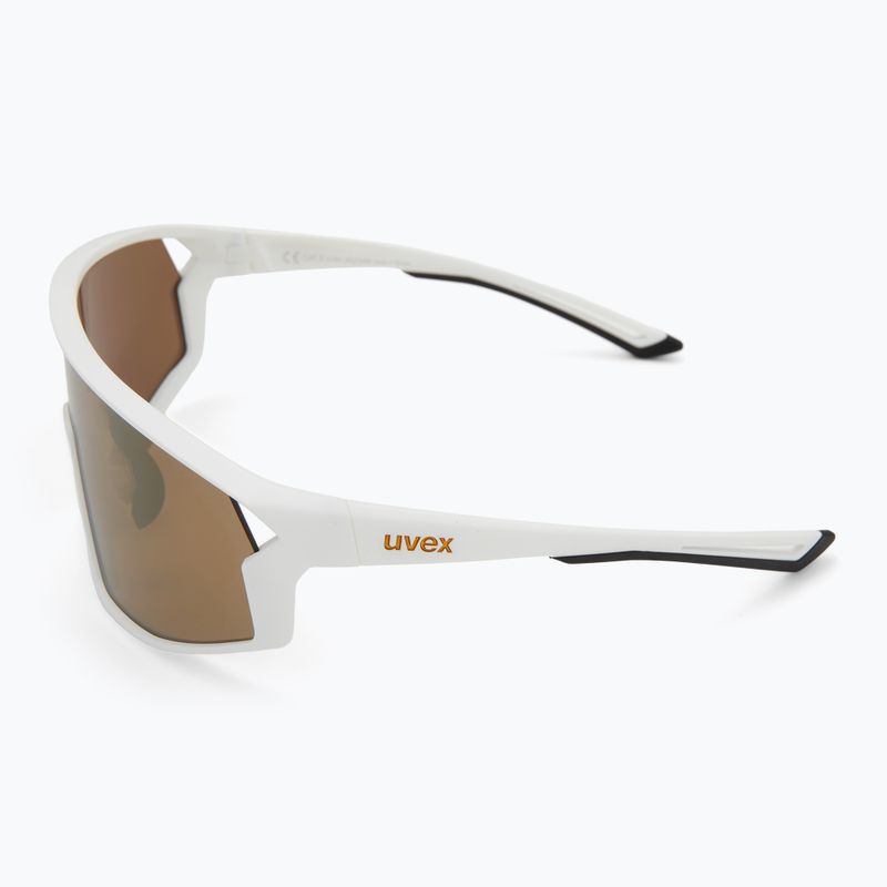 Okulary przeciwsłoneczne UVEX Skyryse white matt/mirror gold 4