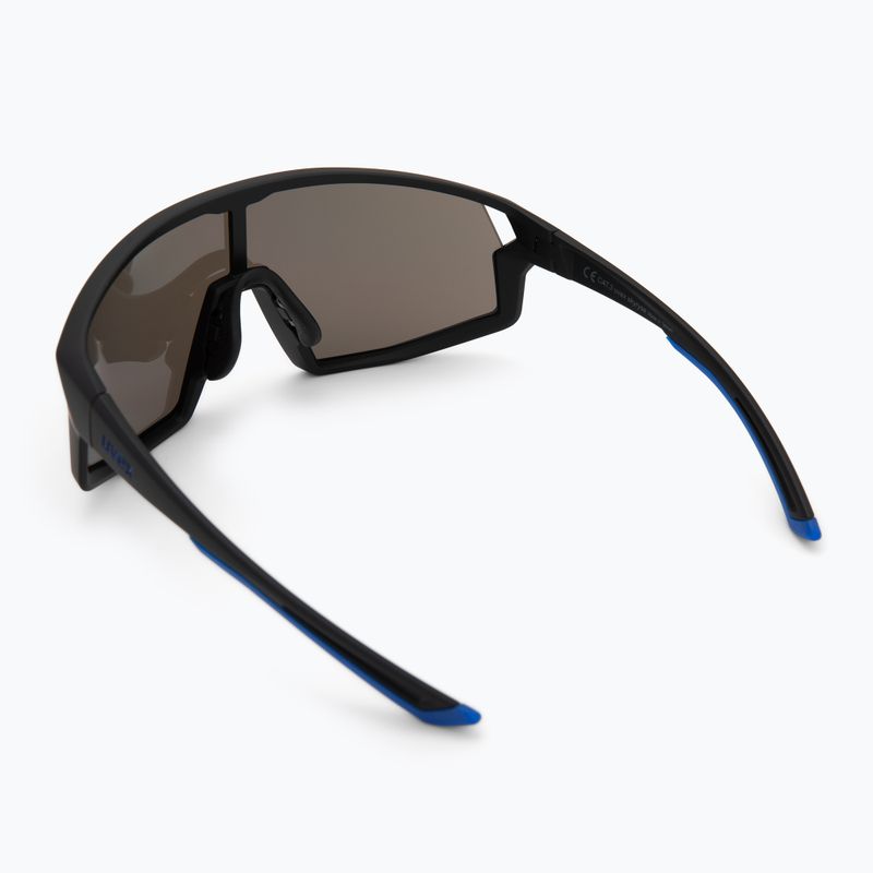 Okulary przeciwsłoneczne UVEX Skyryse black matt/mirror blue 2