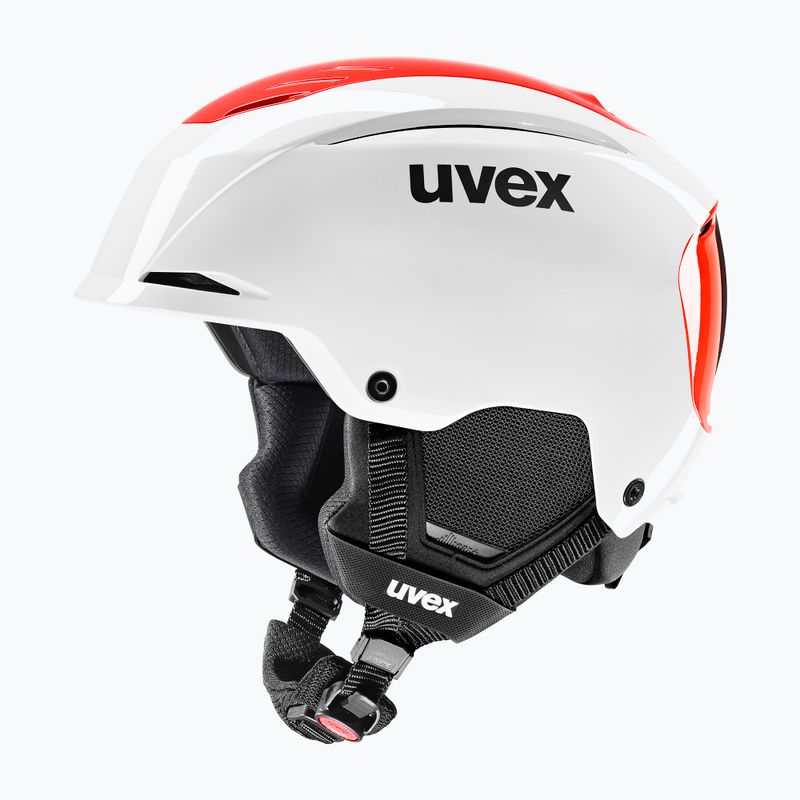 Kask narciarski UVEX Resolution SL white/electric red