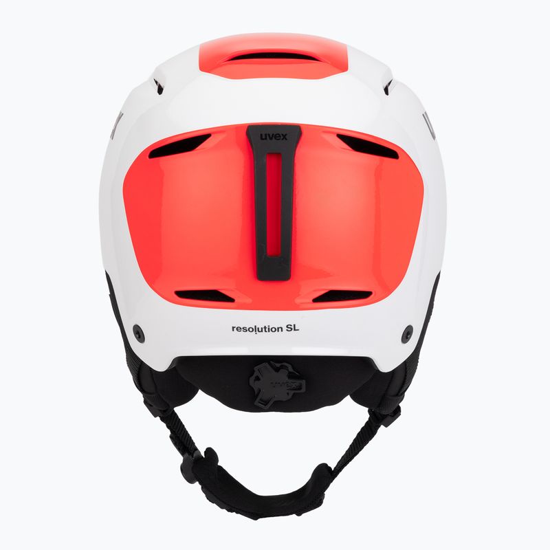 Kask narciarski UVEX Resolution SL white/electric red 4
