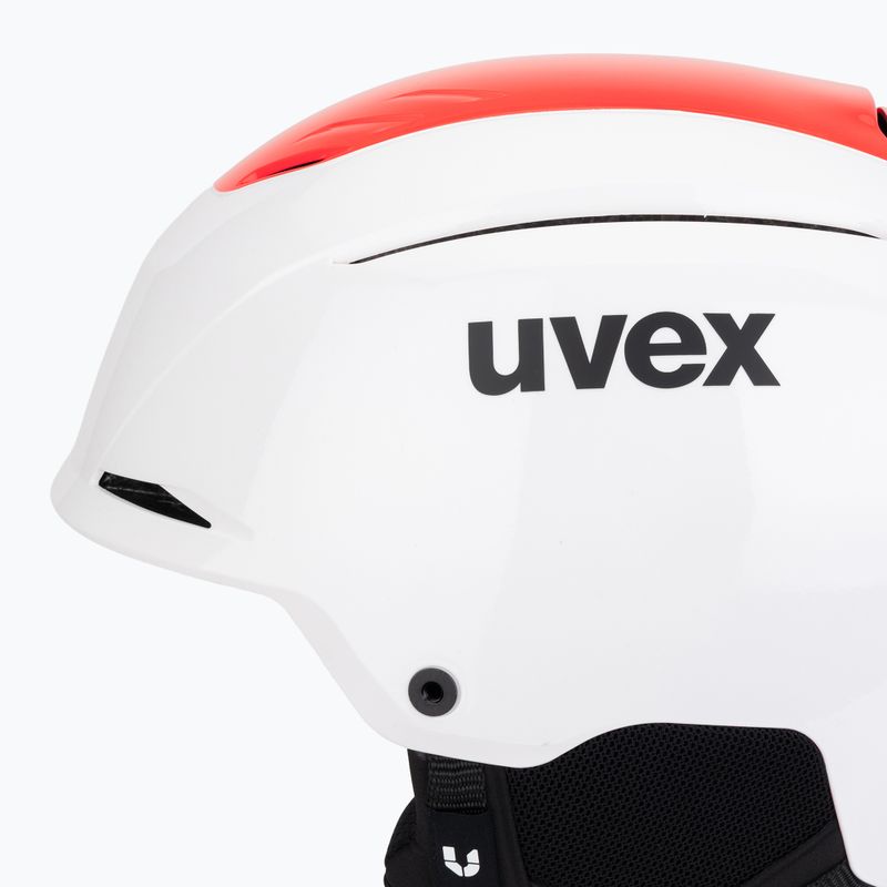 Kask narciarski UVEX Resolution SL white/electric red 7