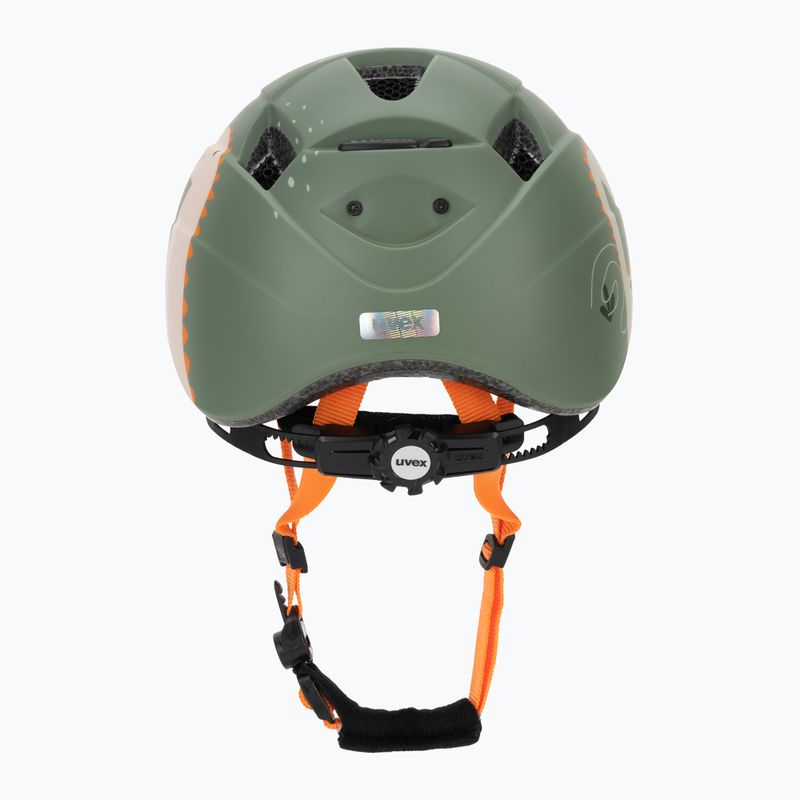 Kask rowerowy dziecięcy UVEX Kid 2 CC sage green dino matt 4