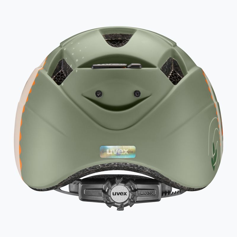 Kask rowerowy dziecięcy UVEX Kid 2 CC sage green dino matt 3