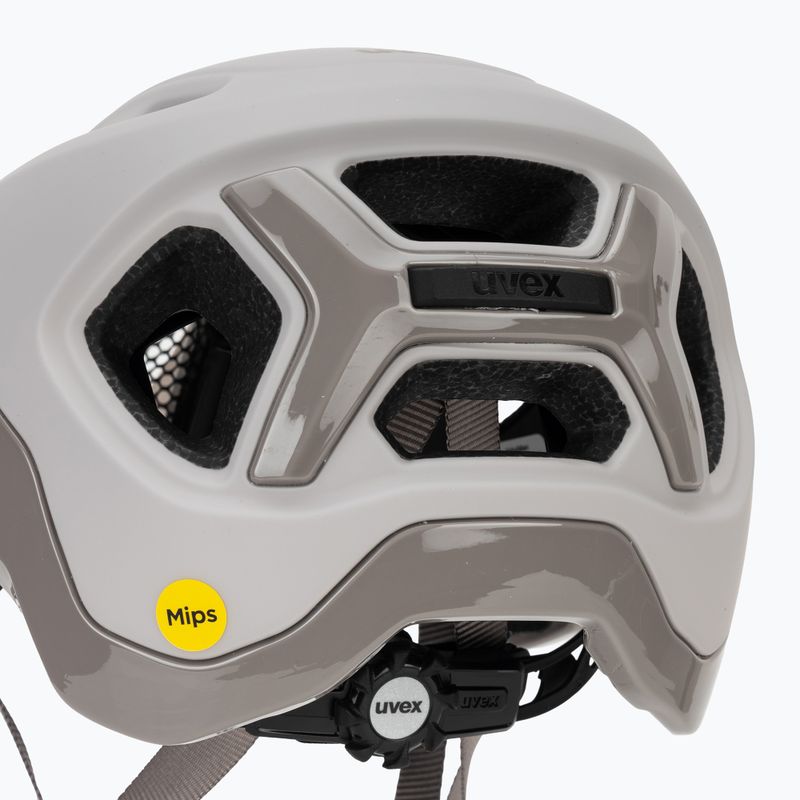 Kask rowerowy UVEX React MIPS warm grey matt 7