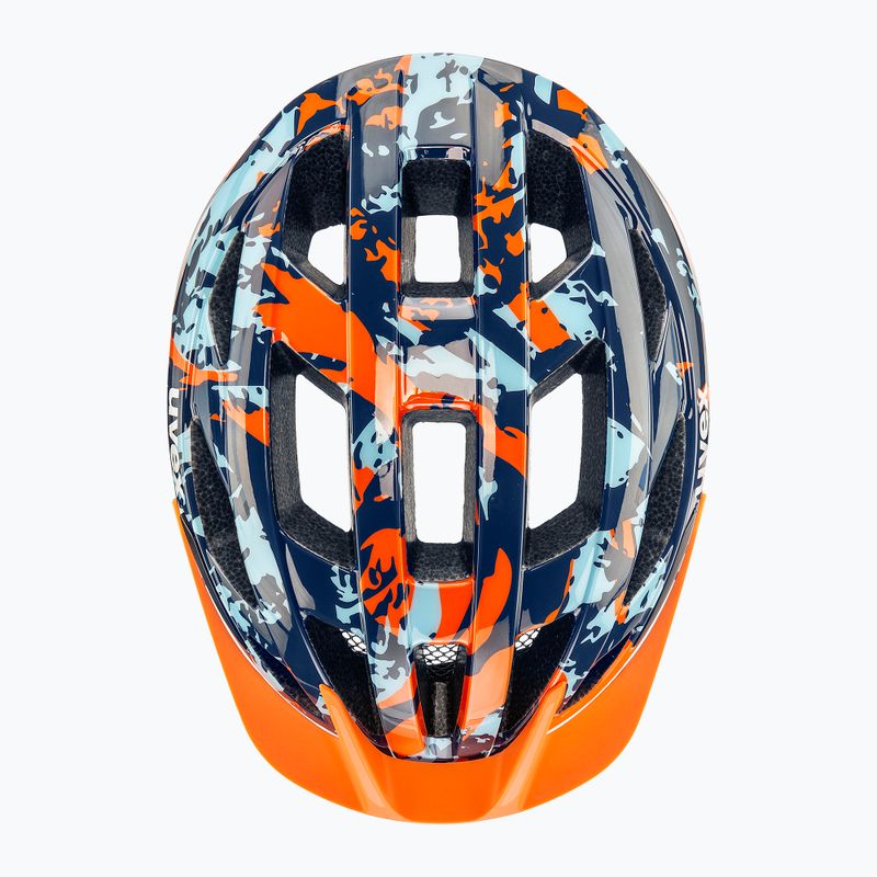 Kask rowerowy dziecięcy UVEX Air Wing 2 papaya/bubble blue 4