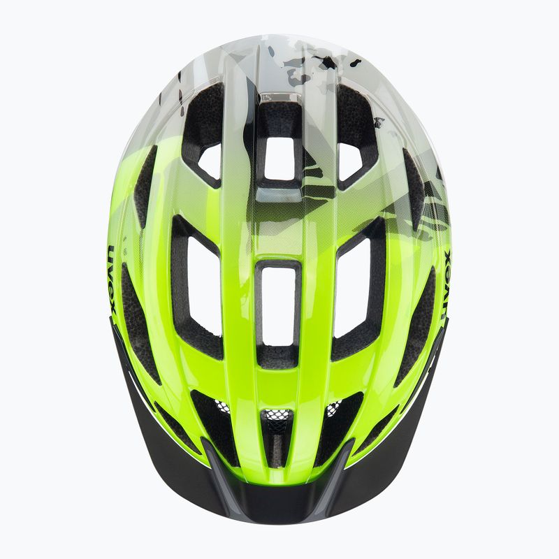 Kask rowerowy dziecięcy UVEX Air Wing 2 neon yellow/black 4