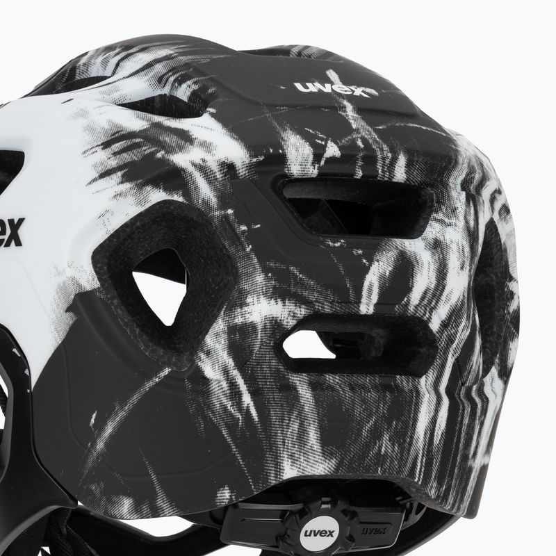 Kask rowerowy dziecięcy UVEX React Fullface Jr black/white matt 8