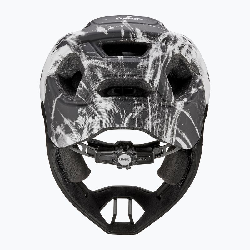 Kask rowerowy dziecięcy UVEX React Fullface Jr black/white matt 4