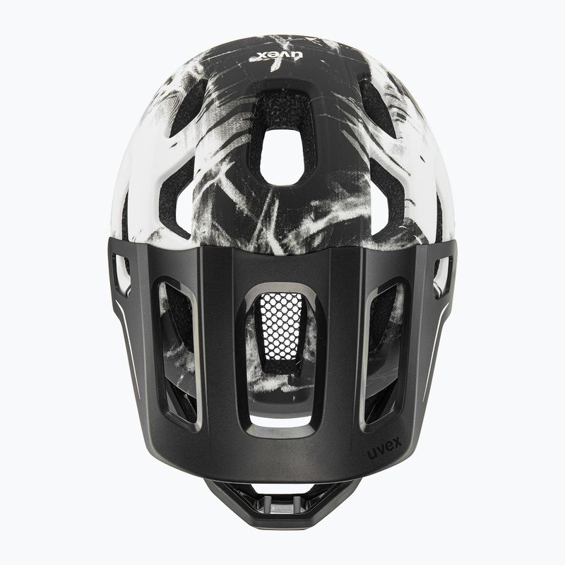 Kask rowerowy dziecięcy UVEX React Fullface Jr black/white matt 5
