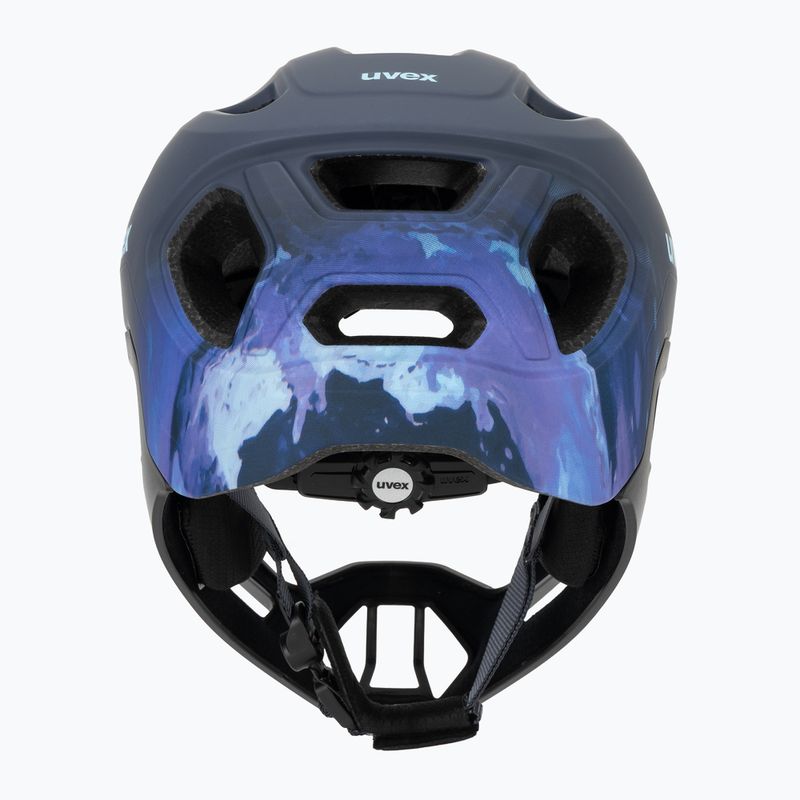 Kask rowerowy dziecięcy UVEX React Fullface Jr dusk blue matt 4