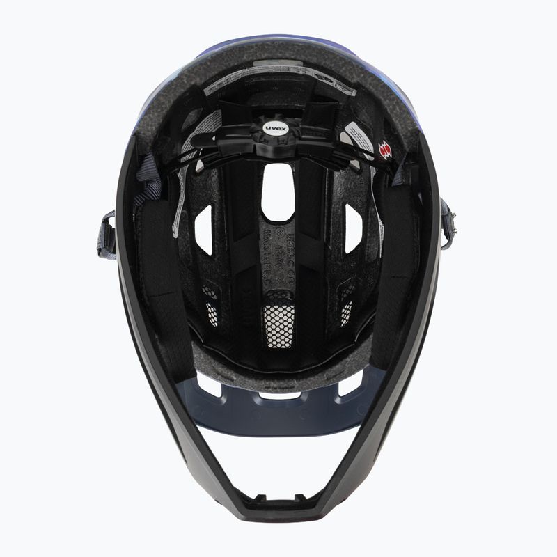 Kask rowerowy dziecięcy UVEX React Fullface Jr dusk blue matt 5