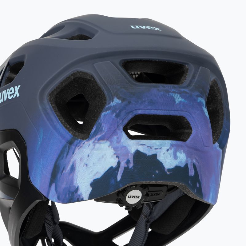 Kask rowerowy dziecięcy UVEX React Fullface Jr dusk blue matt 8
