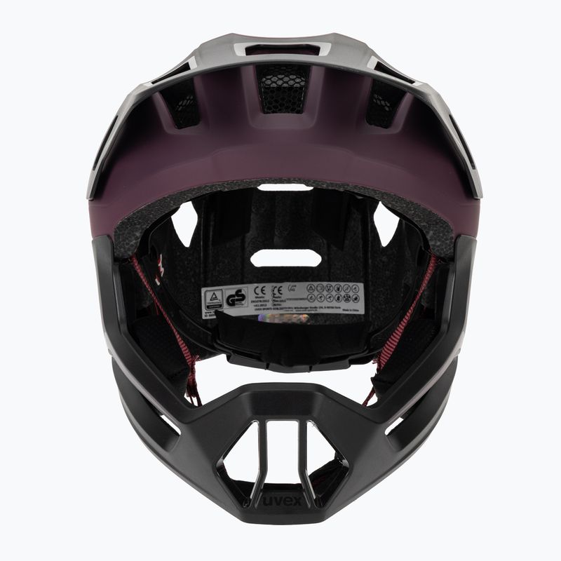 Kask rowerowy dziecięcy UVEX React Fullface Jr cranberry matt 2