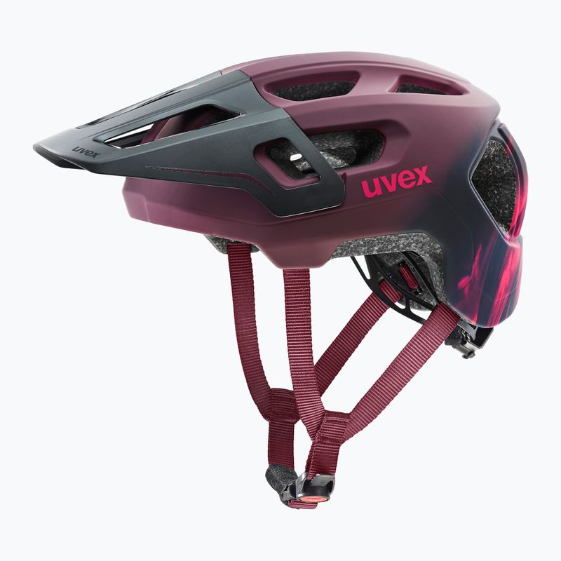 Kask rowerowy dziecięcy UVEX React Fullface Jr cranberry matt 2