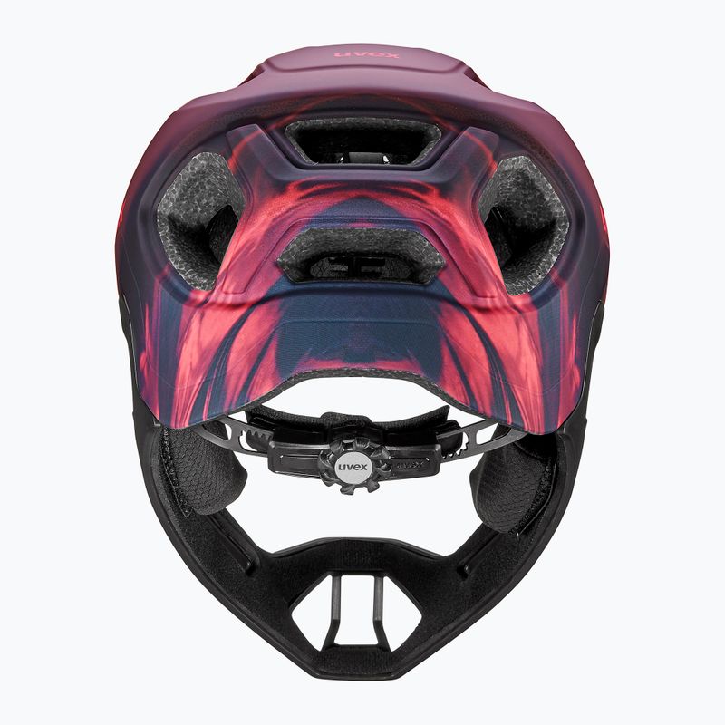 Kask rowerowy dziecięcy UVEX React Fullface Jr cranberry matt 4