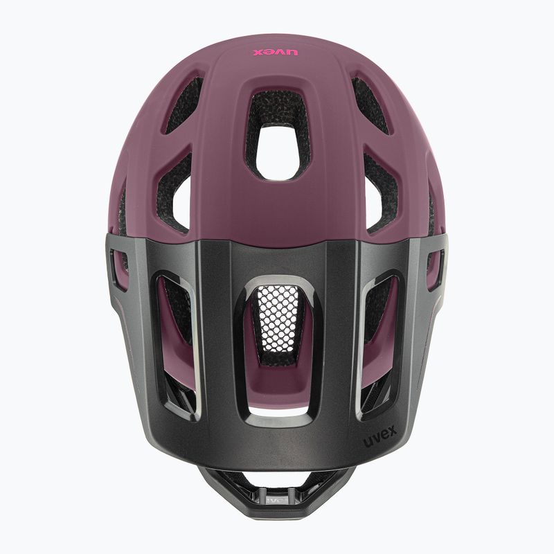 Kask rowerowy dziecięcy UVEX React Fullface Jr cranberry matt 5