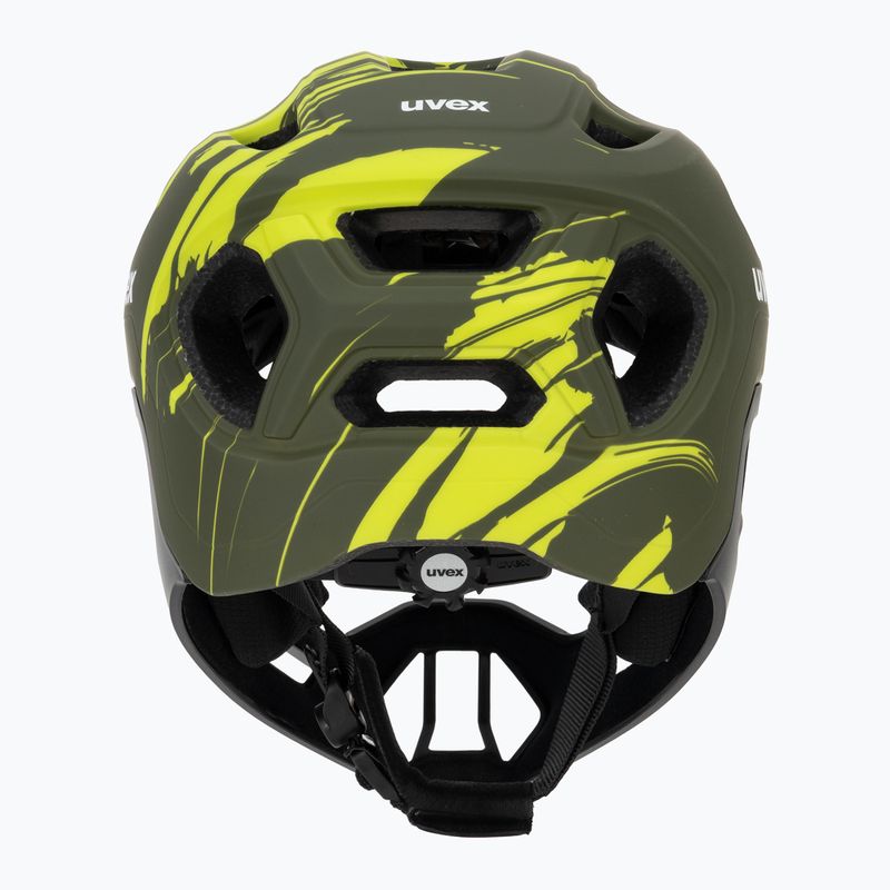 Kask rowerowy dziecięcy UVEX React Fullface Jr dark olive matt 4