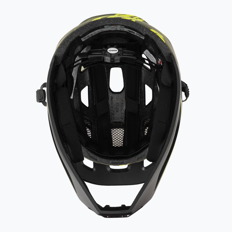 Kask rowerowy dziecięcy UVEX React Fullface Jr dark olive matt 5