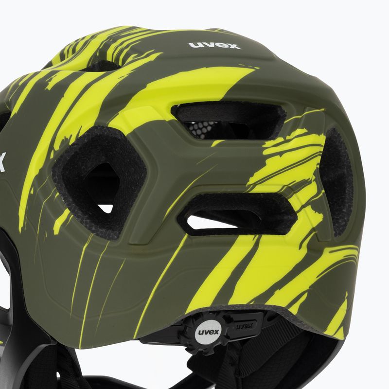 Kask rowerowy dziecięcy UVEX React Fullface Jr dark olive matt 8