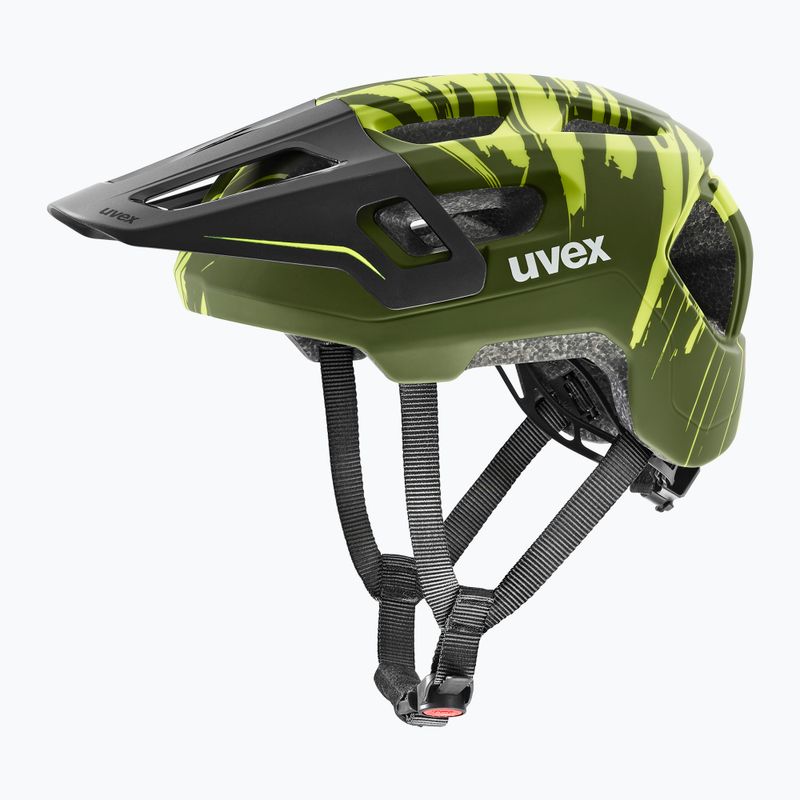 Kask rowerowy dziecięcy UVEX React Fullface Jr dark olive matt 2