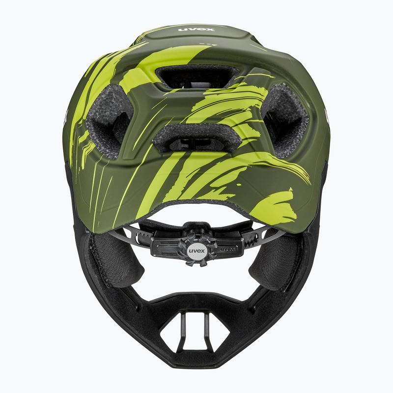 Kask rowerowy dziecięcy UVEX React Fullface Jr dark olive matt 4